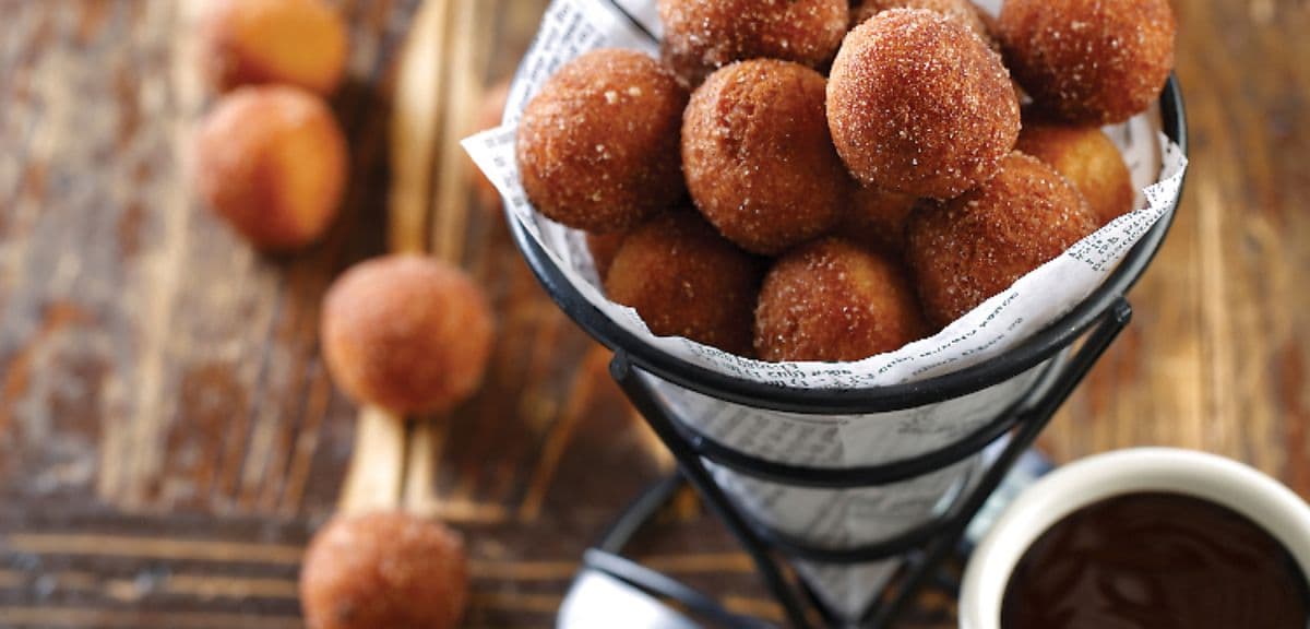 Donut Holes and Dipping Sauce