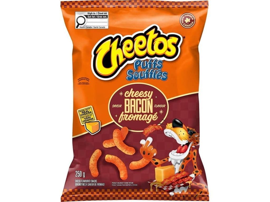 Cheetos Puffs Cheesy Bacon Corn Puffs 250g Chips