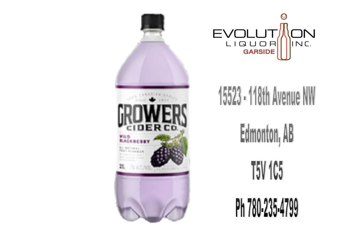 Growers Cider Wild Blackberry P2000 (1 x 2L Plastic Bottle)
