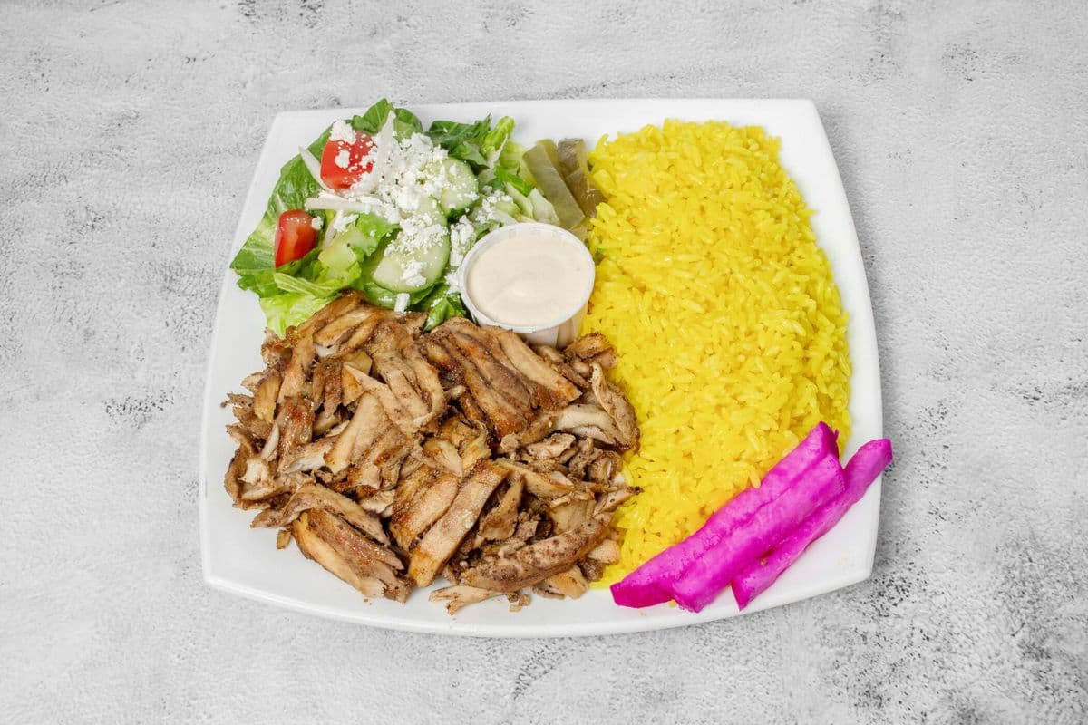 Chicken Souvlaki Dinner