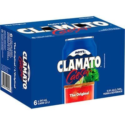 MOTT'S CLAMATO ORIGINAL 6 CAN (6 X 341ML)