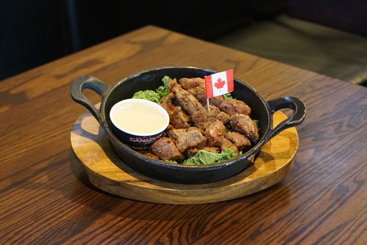 Triple Eh! Peppered Seared Steak Bites