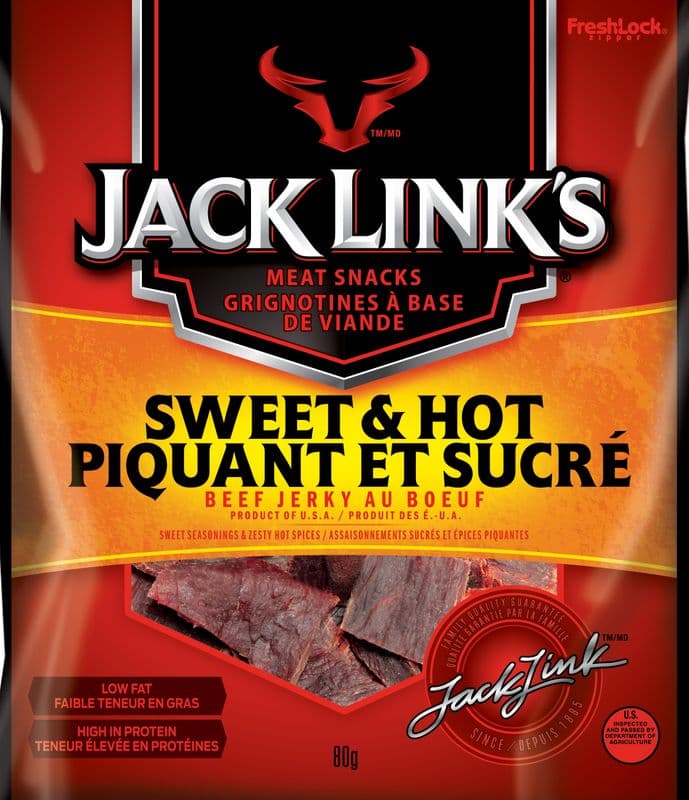 Jack Link's Jerky piquant et sucré / Jack Link's Jerky Sweet And Hot (80 g)