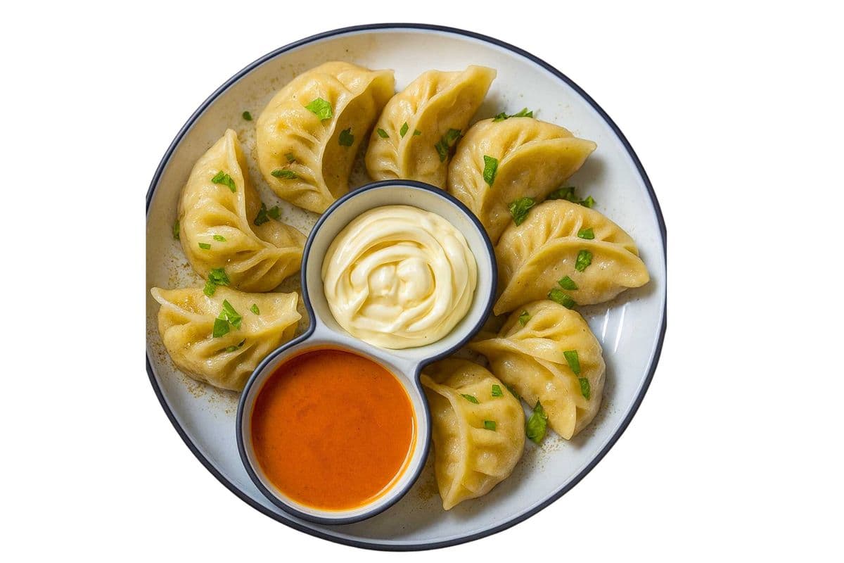 Steamed Mix Veg Momos (8 pcs)