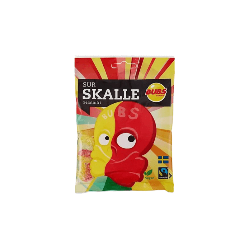 Bubs Skalle Sour Skulls - Sweden (90g)