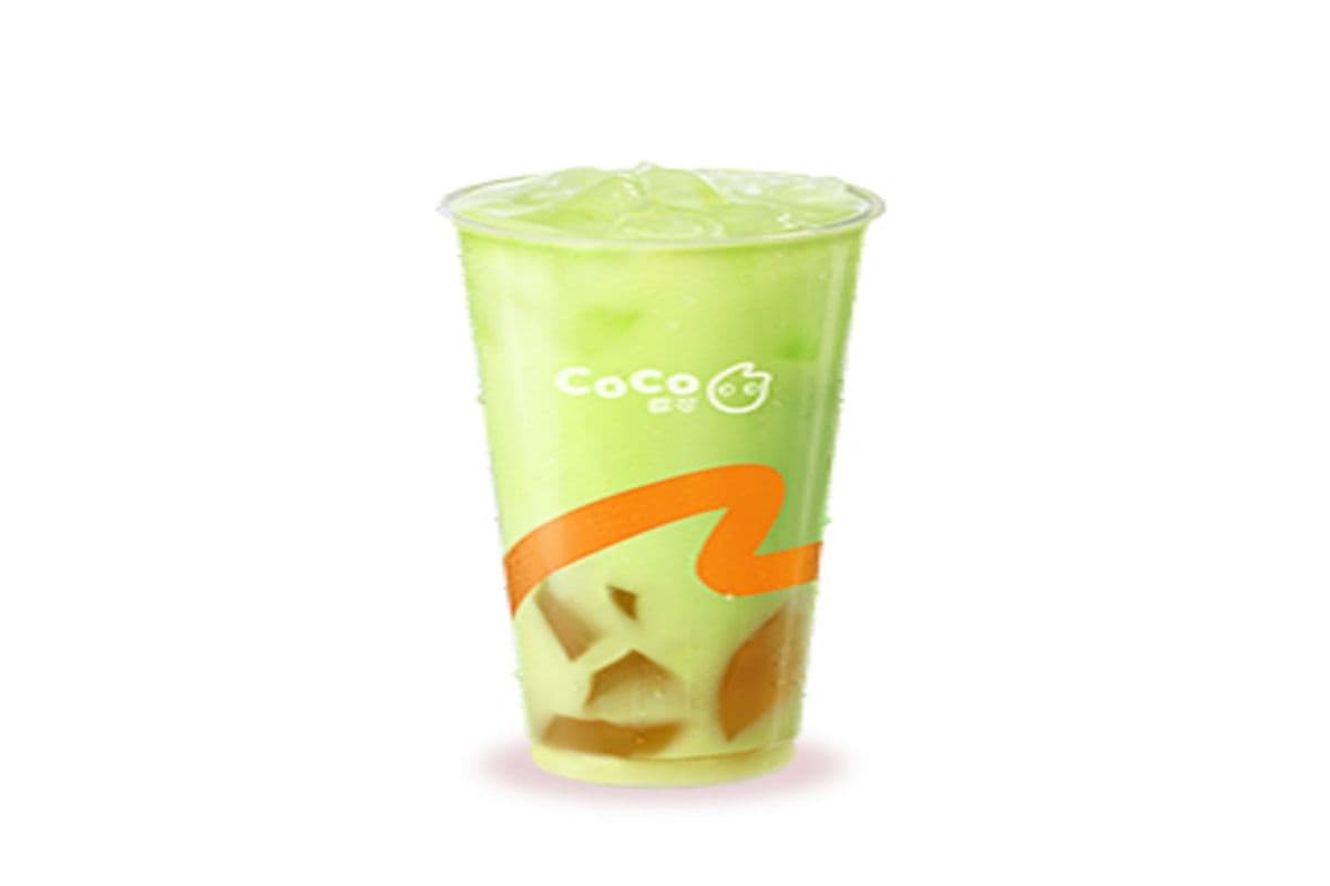 Honeydew Jasmine Milk Tea with Tea Jelly (Large Size)