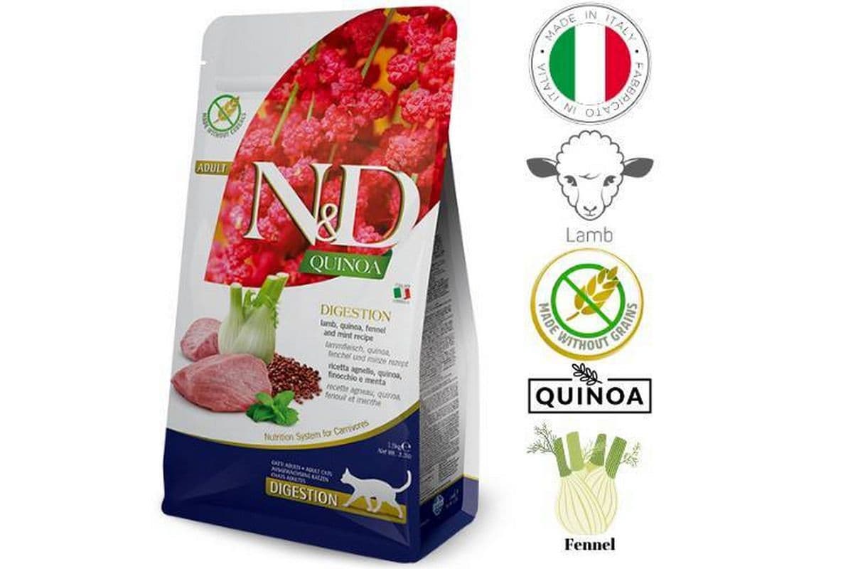 Farmina Digestion Lamb and Quinoa Dry Cat Food (11 lbs)