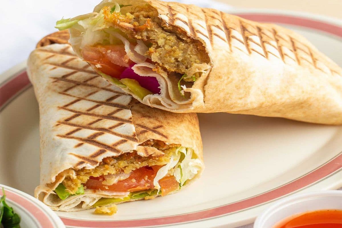 Vegan Pita Falafel wrap