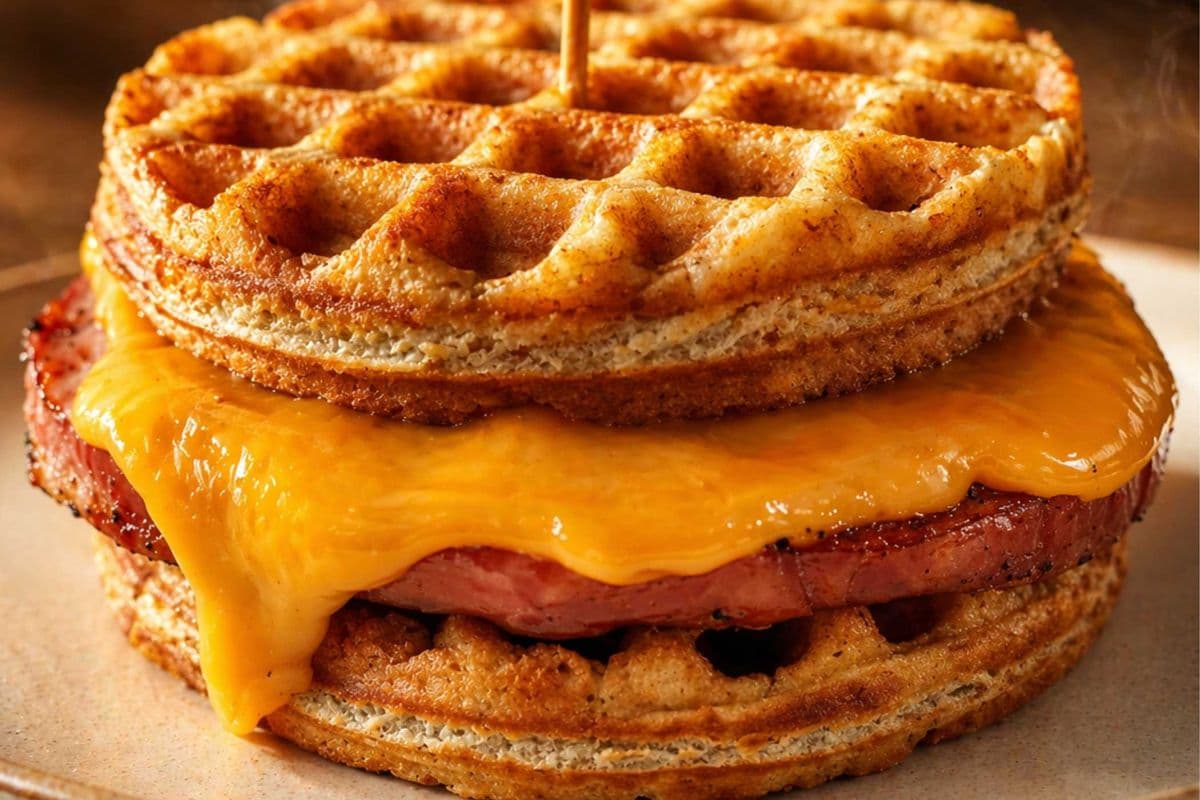 Ham and Cheese Wafflewich