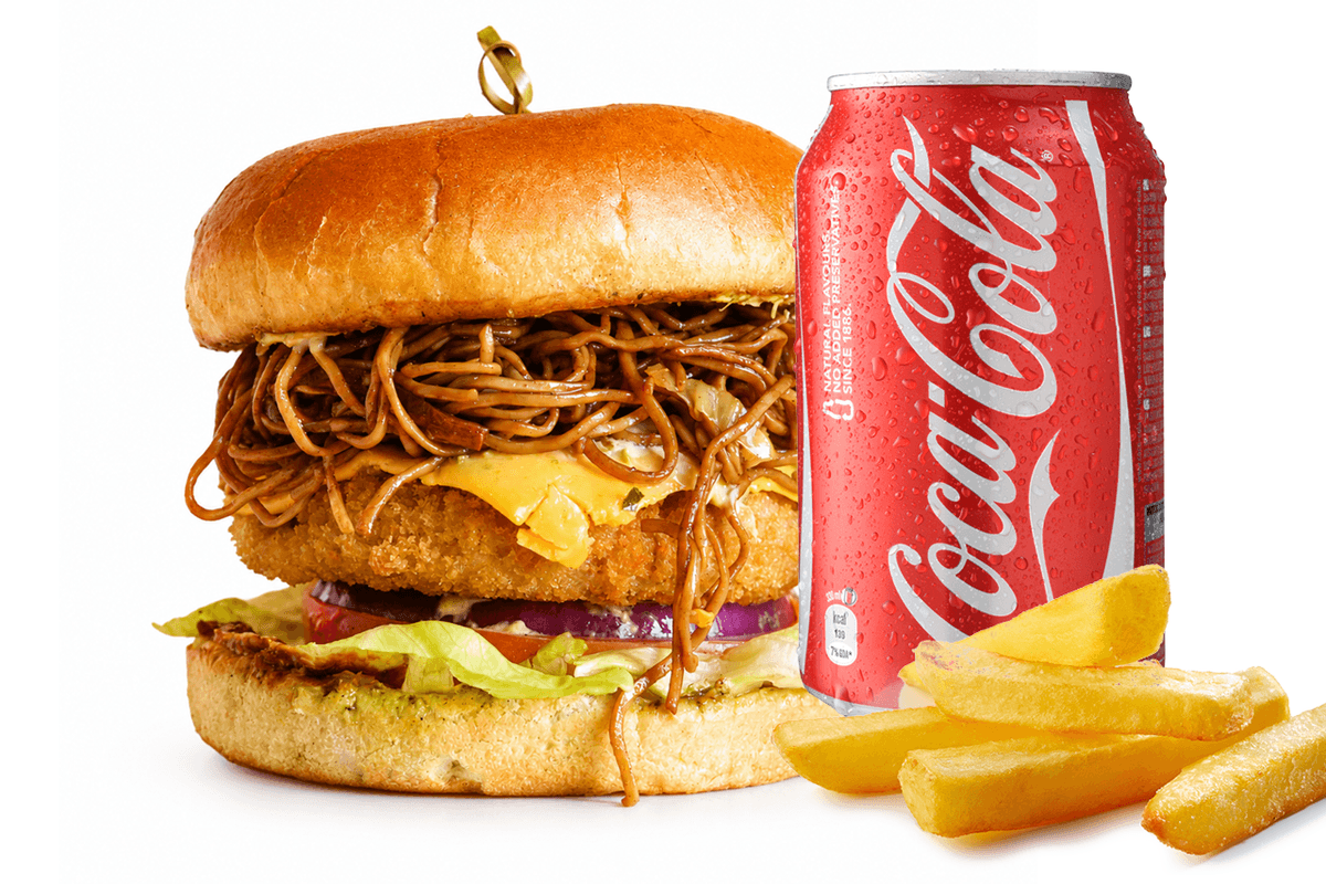 Veg Noodle Burger Meal