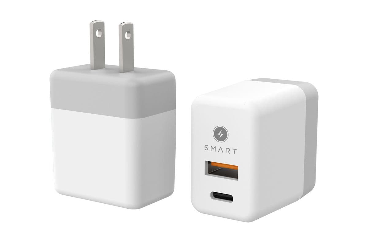 SMART PD 20W Dual Port USBA+C AC Charger