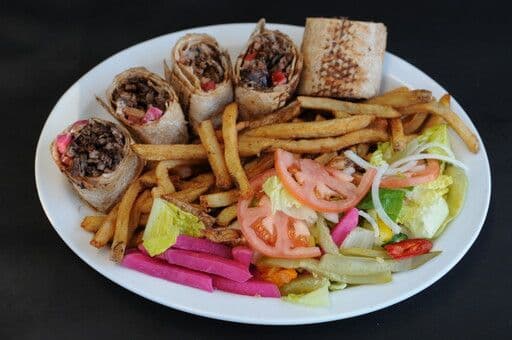 Original saj Shawarma platter