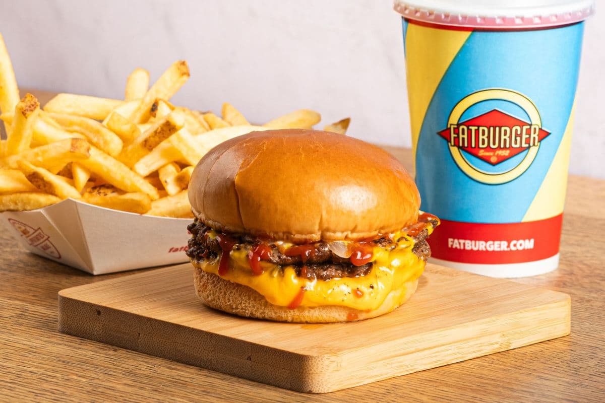 FAST GRILLED DOUBLE CHEESE BURGER MEAL