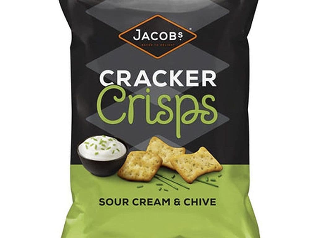 Jacobs Cracker Crisps Sour Cream and Chive UK 150g Snack