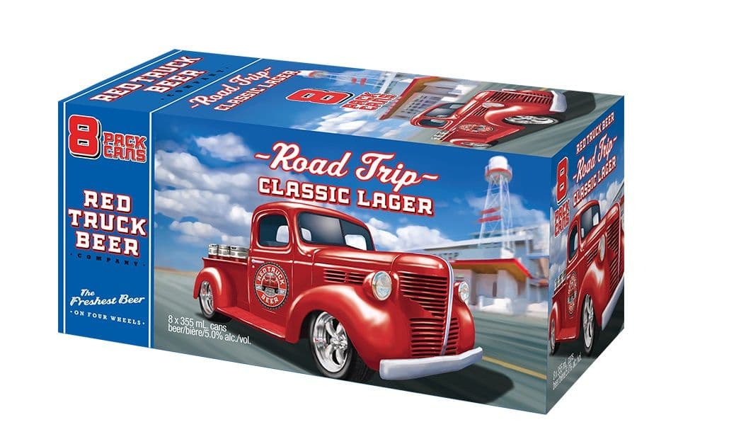 Red Truck Lager, 8 Cans (8 x 355 ml Can)