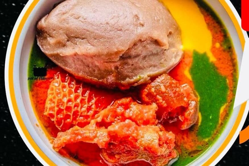 Premium Amala with Egunsi Soup and Two Proteins