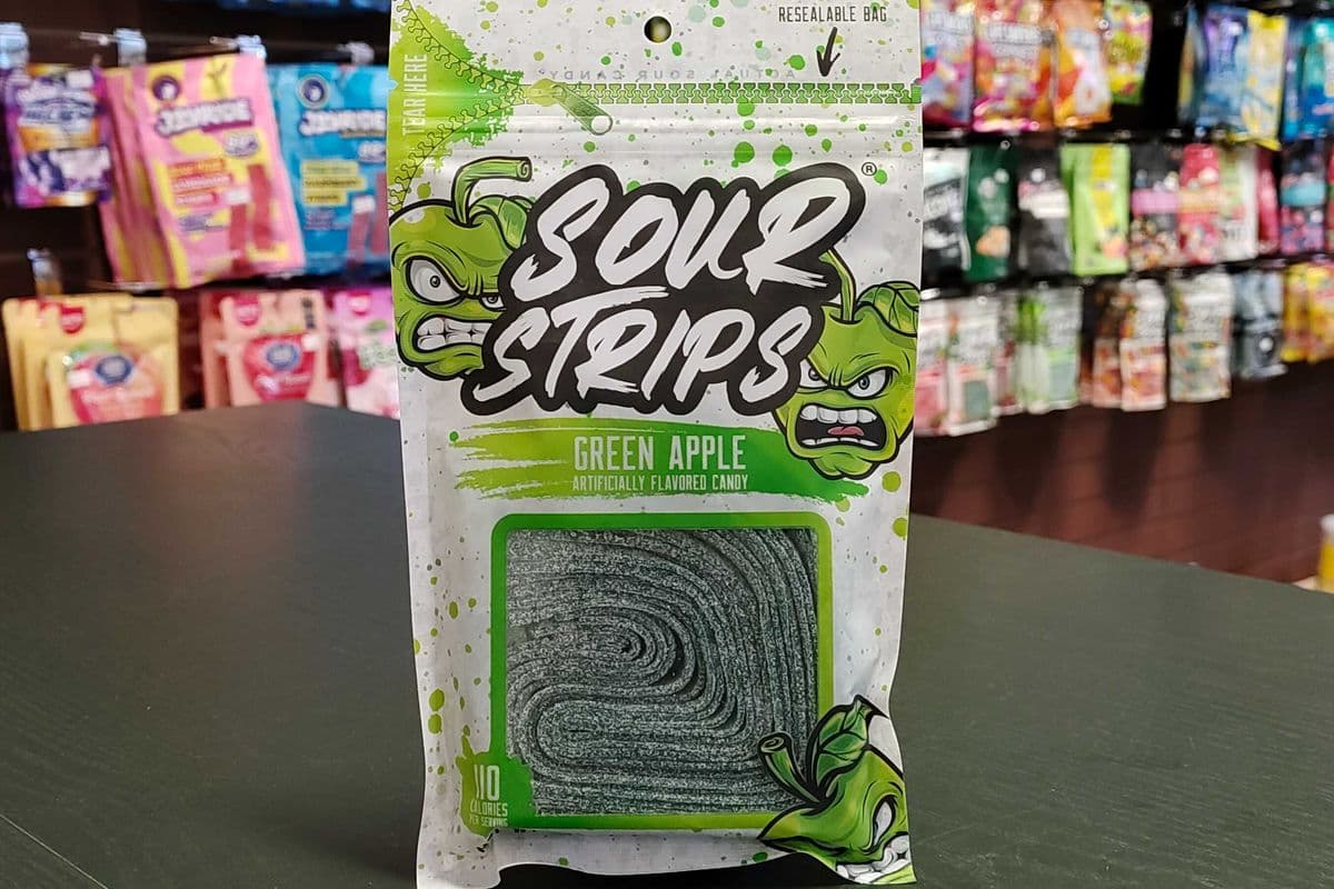 Sour Strips Green Apple (96 g) (96g)