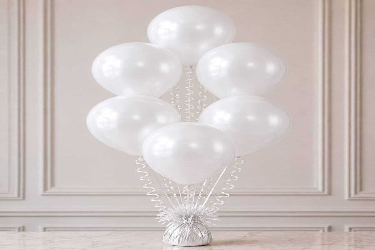 White Balloon Bouquet