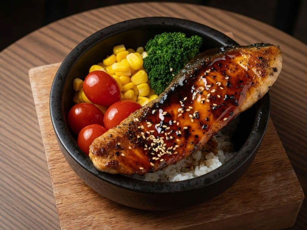 Grilled Salmon Set