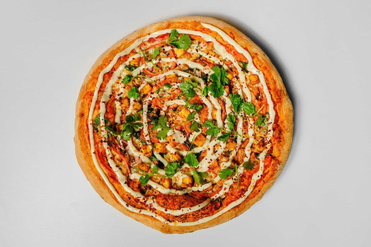 Paneer Tikka Masala Pizza