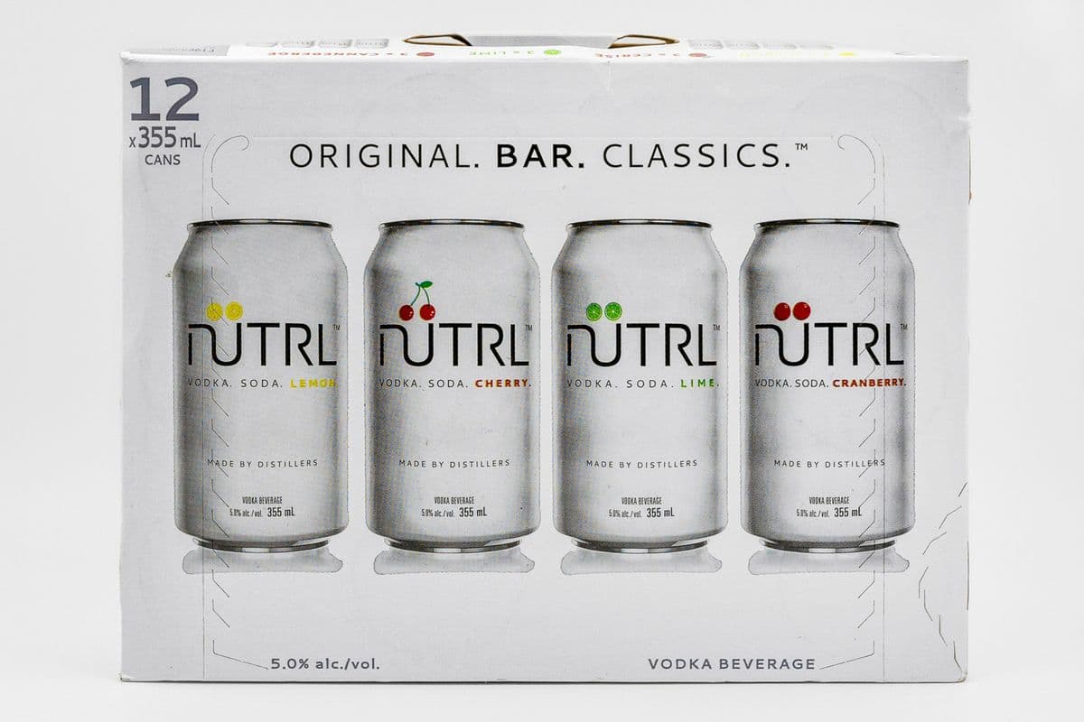 Nutrl Vodka Soda Bar Classic Variety (12 Cans) (12 x 355mL)