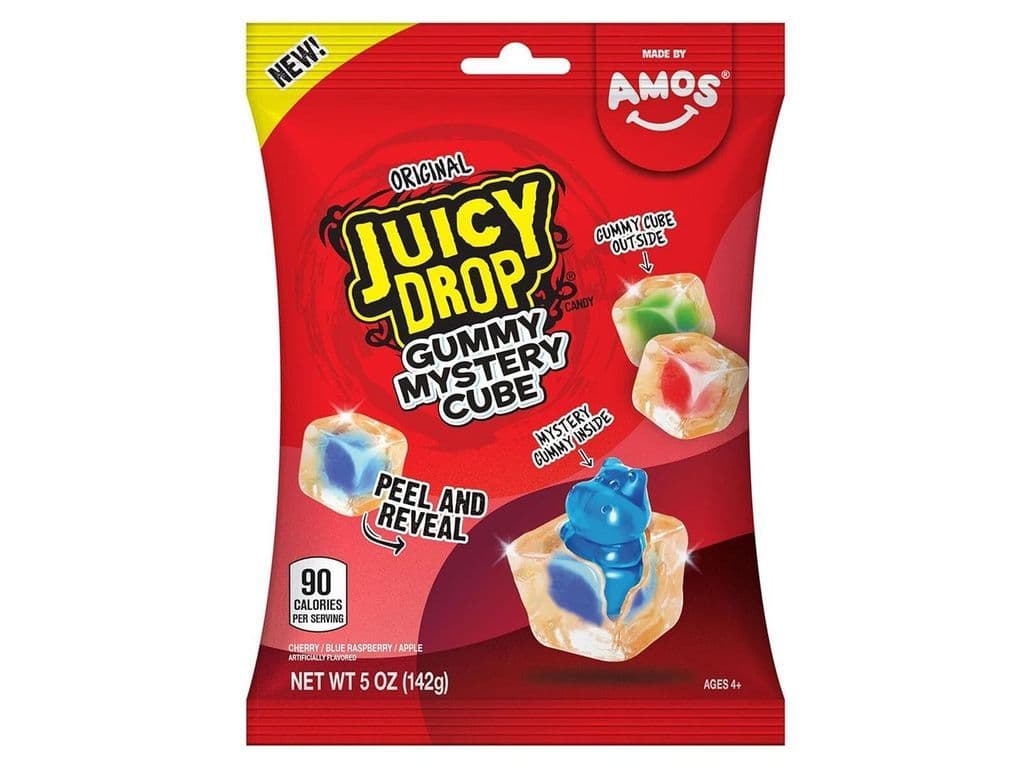 Amos Juicy Drop Gummy Mystery Cube Peelerz Collab 142g Candy