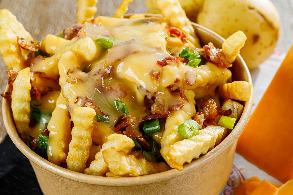 Mini Frite Sauce Fromage et Bacon
