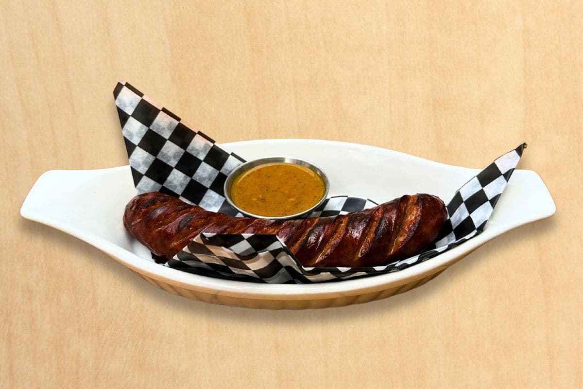 Andouille Sausage Served with Carolina BBQ Sauce (Spicy)