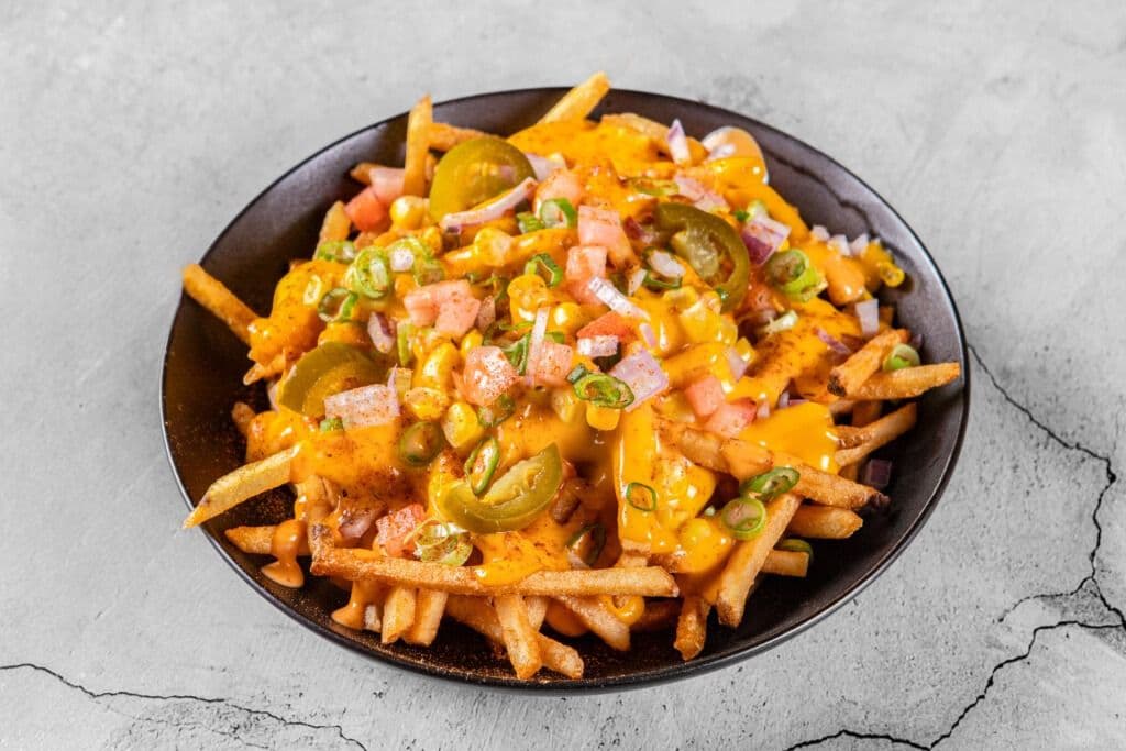 Ultimate Loaded Cue Fries