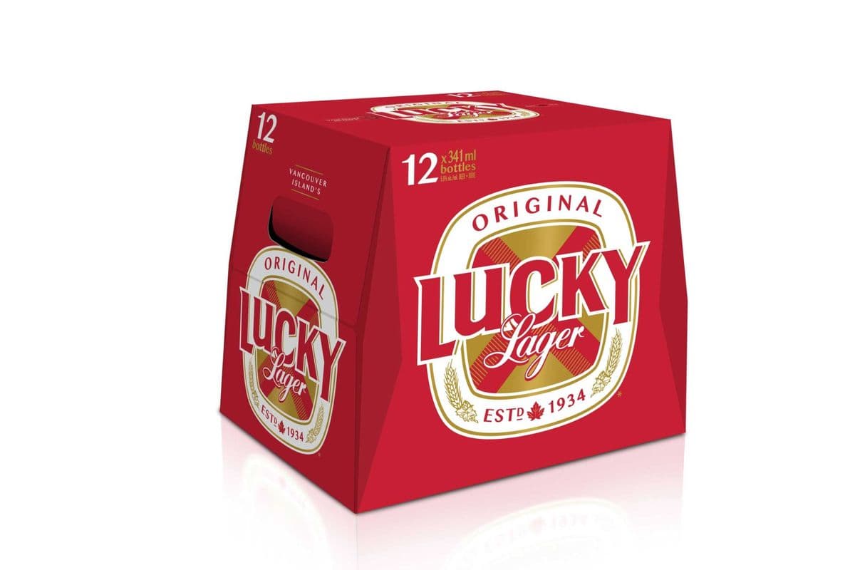 LUCKY LAGER 12BOTTLES (1 x 341ML)