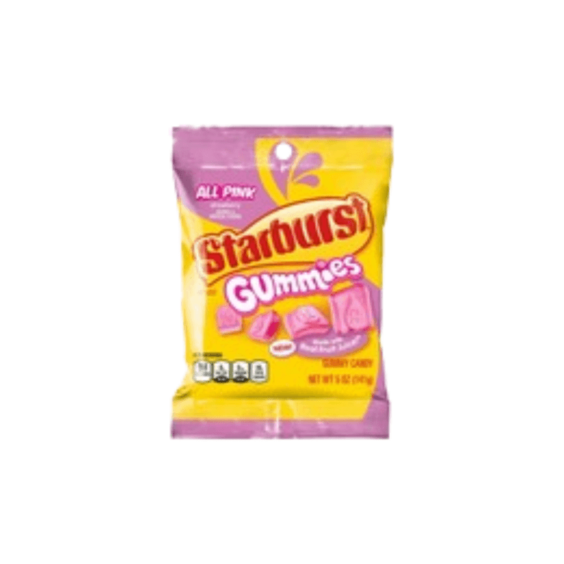 Gummy All Pink Peg Bag Starburst - USA (5oz)