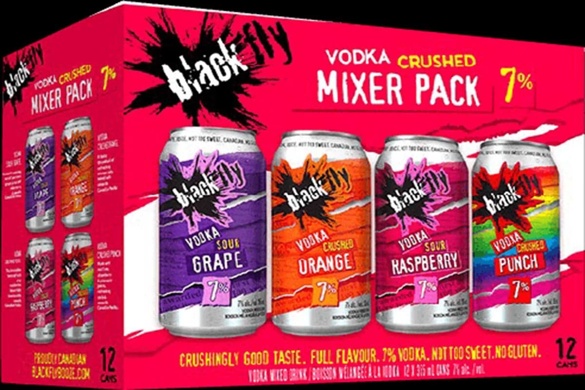 898475. BLACK FLY VODKA SOUR VODKA CRUSHED MIXER (1 x 12 PACK)