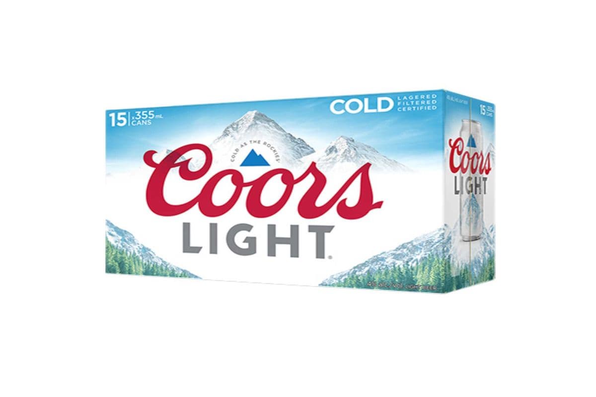 Coors Light 15 Pack Cans (15 x 355 ml Cans)