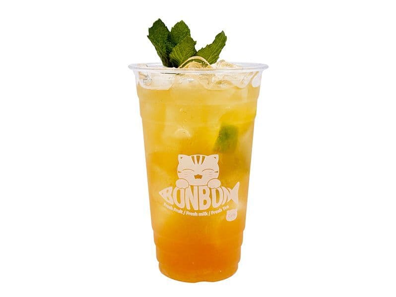 Hand Punched Lime Peach Tea 手打蜜桃柠茶