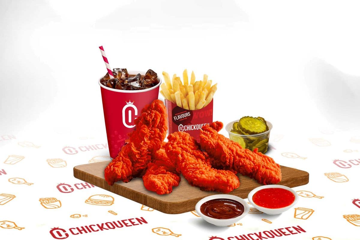 4 Pcs Nashville Chicken Tenders Combo (Fries & Drink)