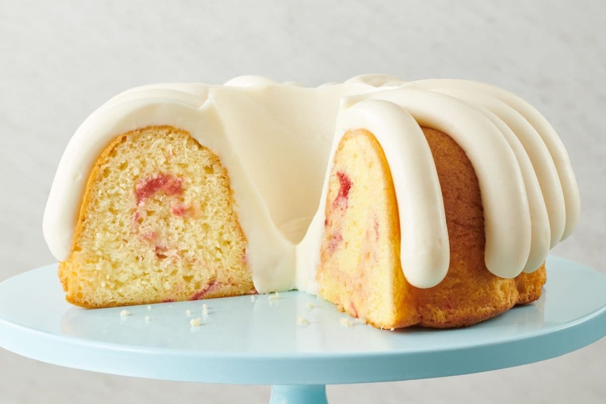 White Chocolate Raspberry Bundt