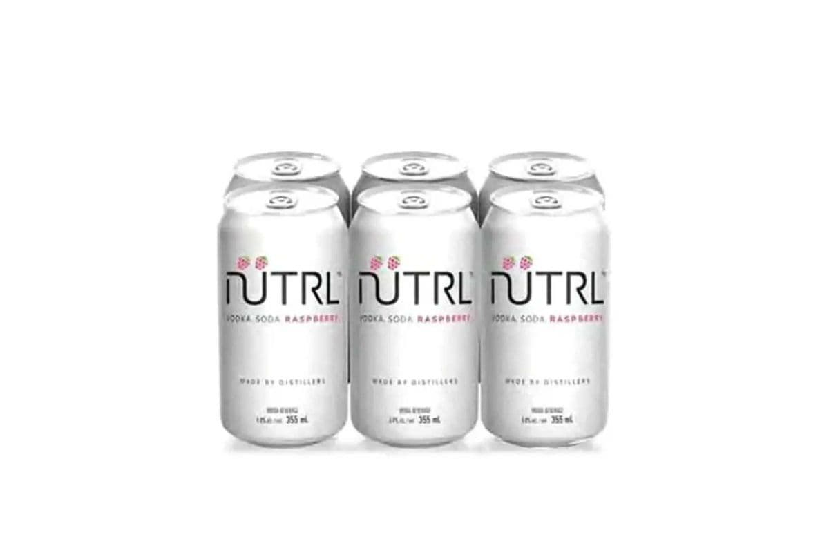 Nutrl Vodka Soda Raspberry (6 x 355 ml Cans)
