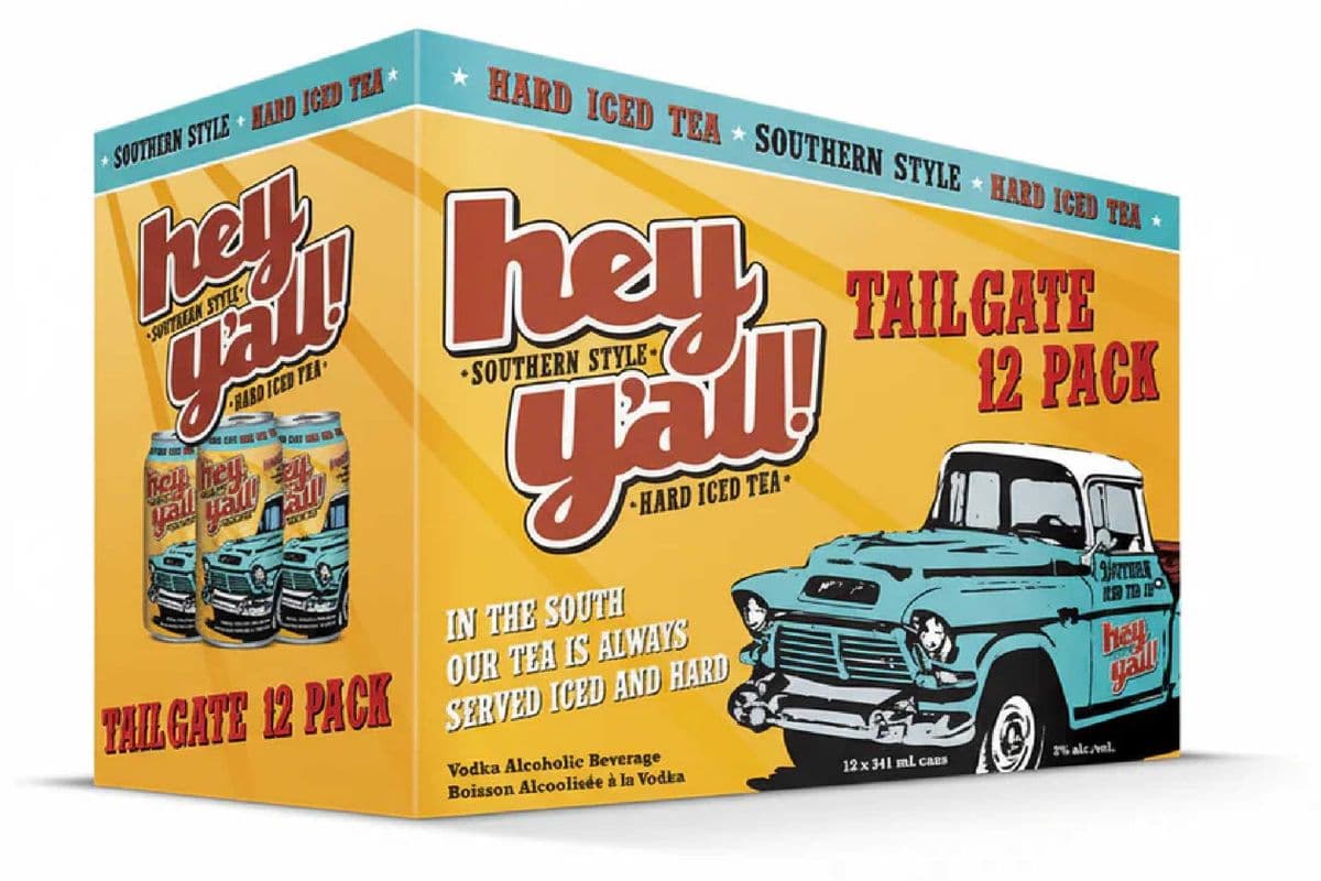Hey Y'All Tail Gate Hard Iced Tea 12C (12 x 355ML)