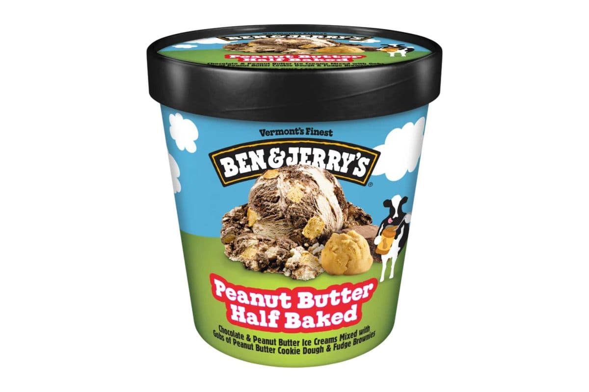 Ben & Jerry's Ice Cream Peanut Butter Half Baked (473 ml)