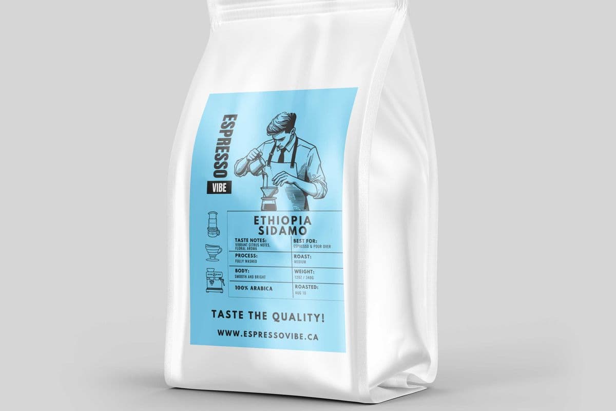 Ethiopia Sidamo – Medium Roast | 100% Arabica, Freshly Roasted (2lb)