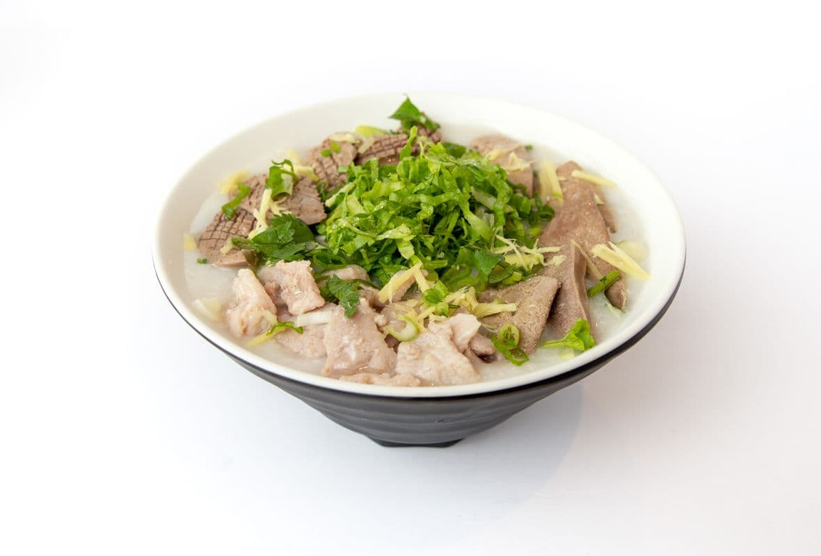 C7 Sliced Pork, Liver, and Kidney Congee (及第粥)