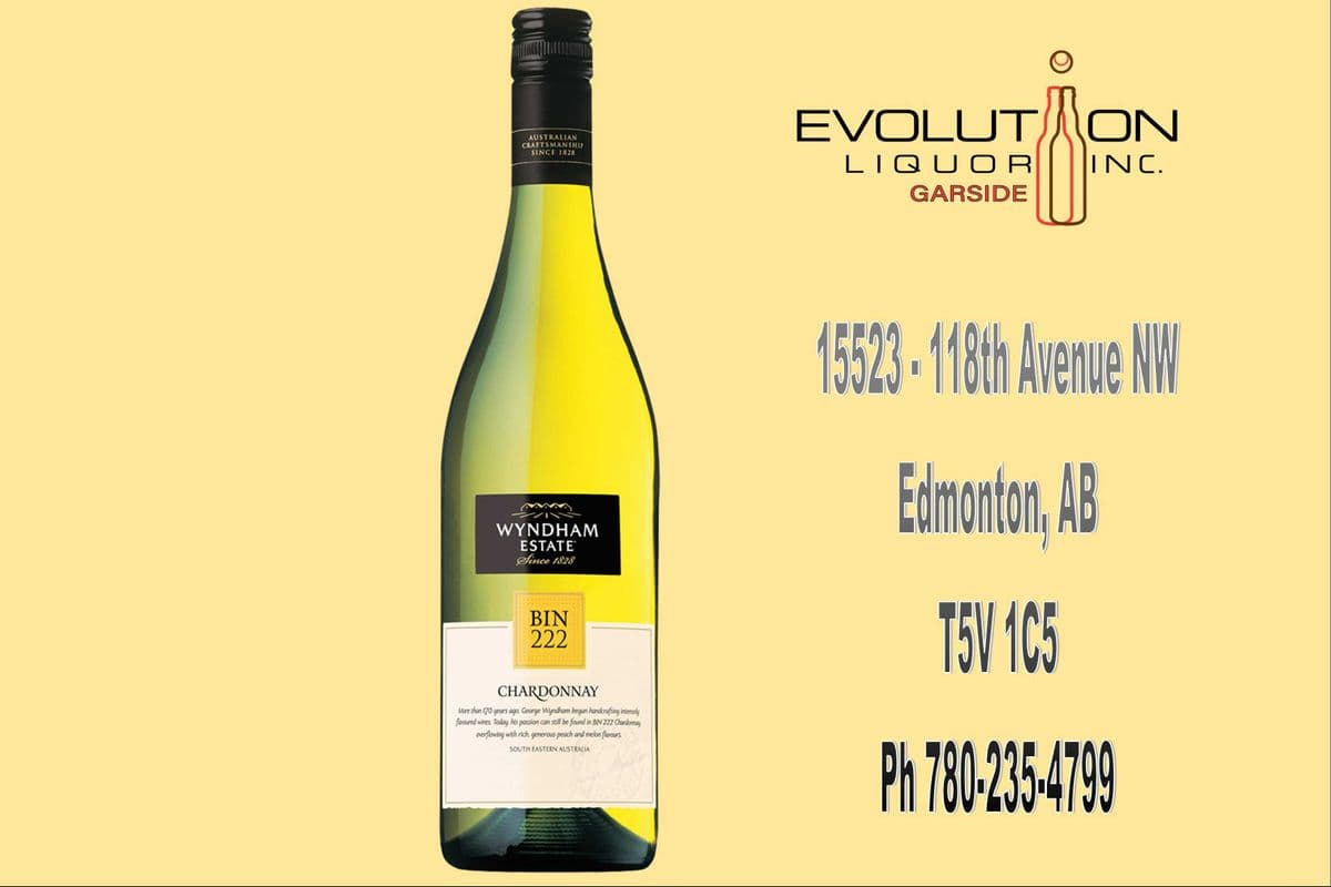 Wyndham Estate Bin 222 Chardonnay (1 x 750ml Glass Bottle)
