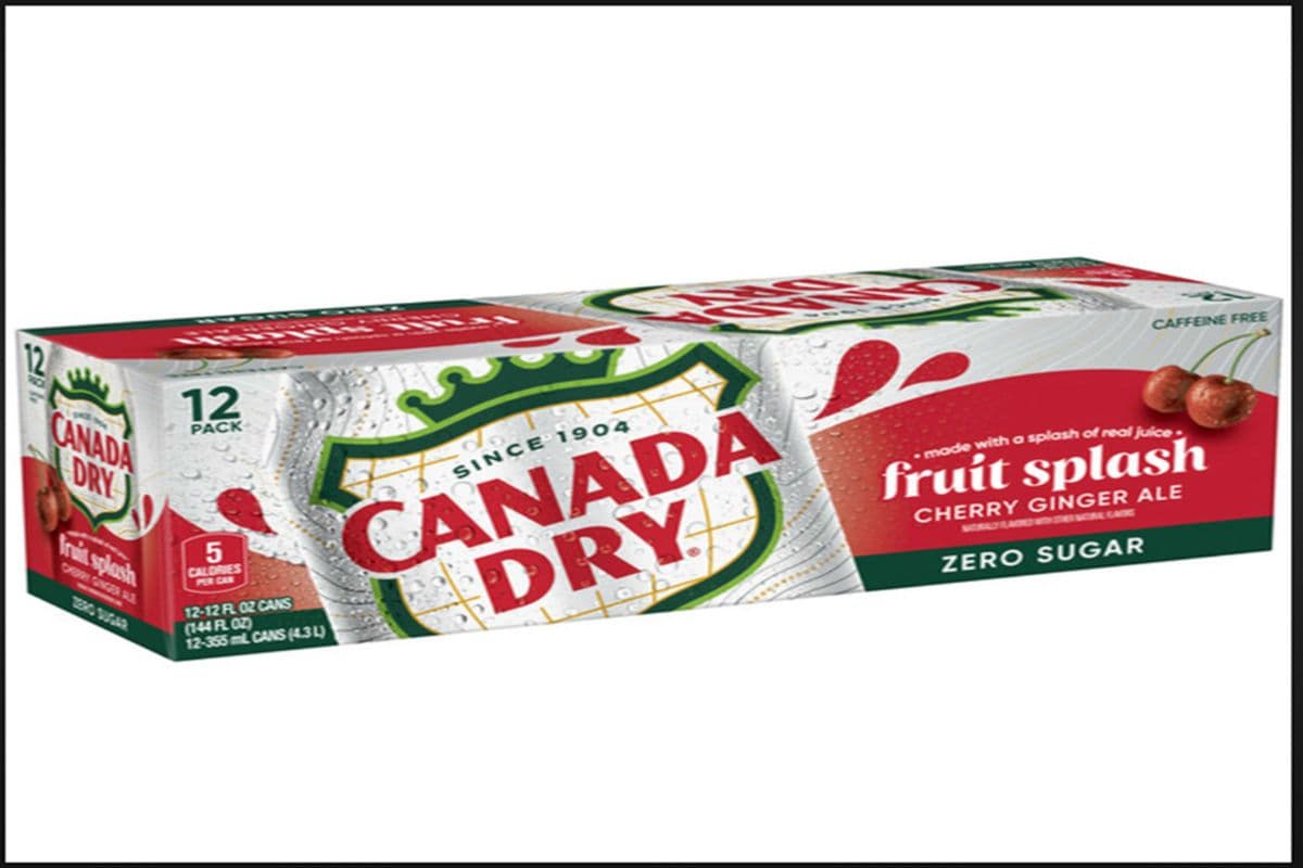 Canada dry cherry fruit splash zero