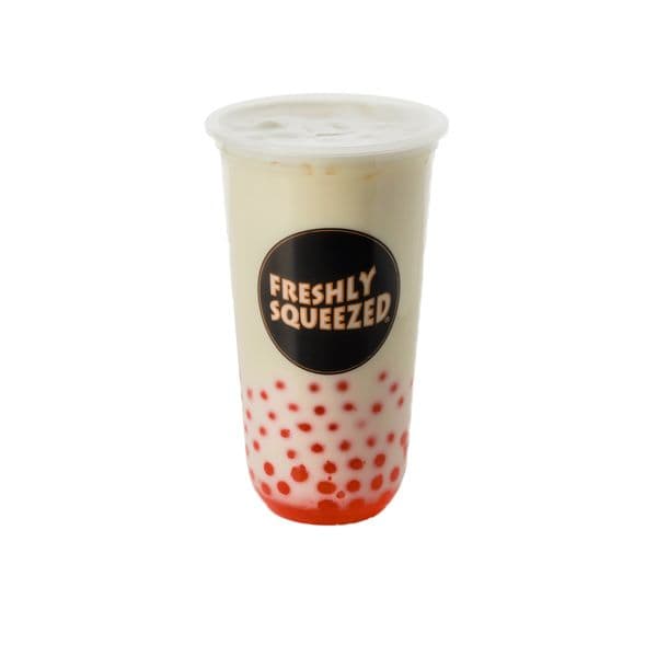 Mountain Tea with Strawberry Popping Boba