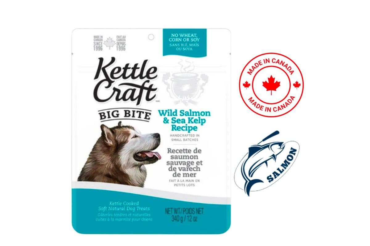 Kettle Craft - Wild Salmon and Sea Kelp Big Bite Dog Treats (340 g)