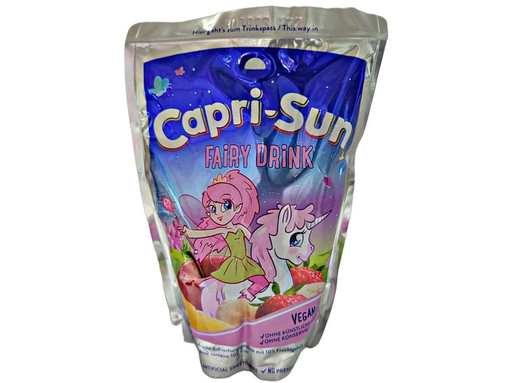 Capri Sun Fairy Drink Banana Apple Lemon and Strawberry Fruit Juice