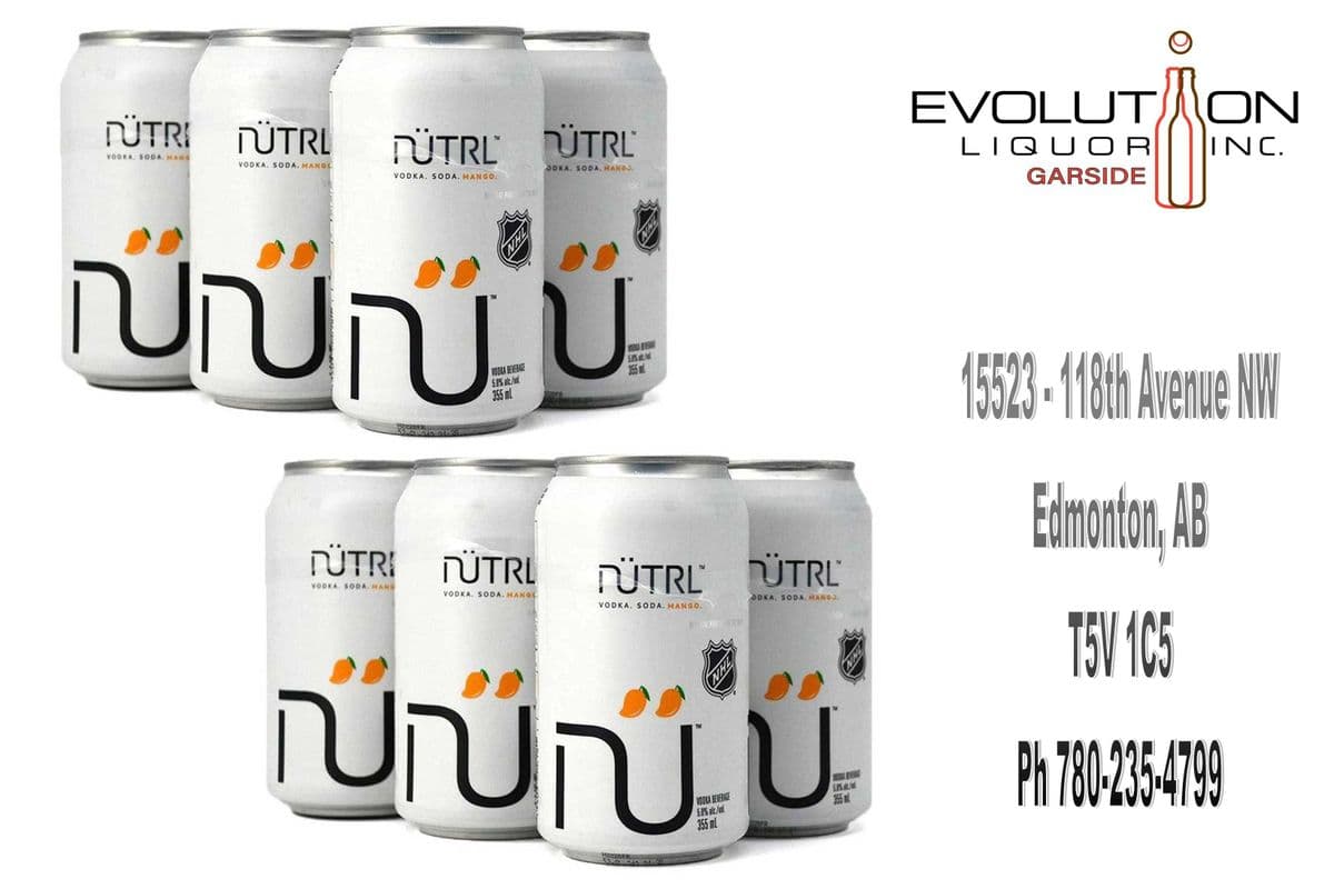 Nutrl Vodka Soda Mango C355-08 (8 x 355ml Can)