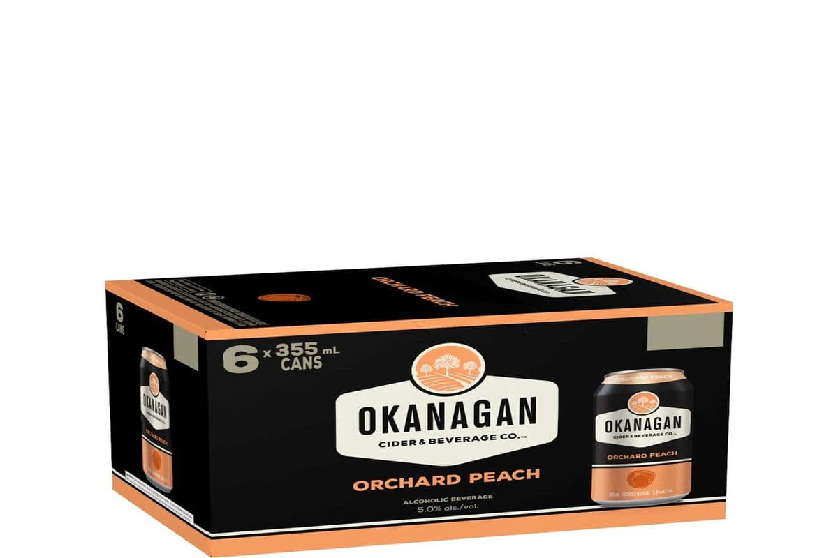 Okanagan Premium Peach Cans (6 x 355ml)