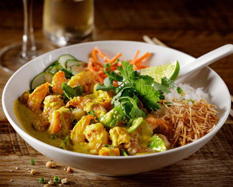 Thai Coconut Curry Chicken Bowl