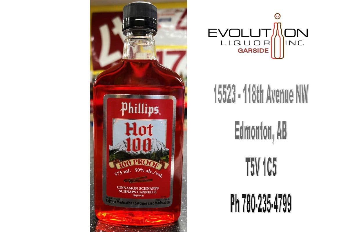 Phillips Hot 100 Cinnamon Schnapps 0375P (1 x 375ml Plastic Bottle)